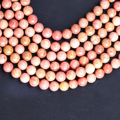 आभूषण बनाने के लिए 8 मिमी रेडवुड अनाज रत्न