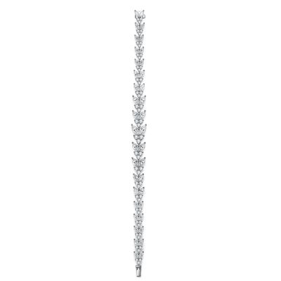 सगाई के लिए 18K गोल्ड गेहूं कान Moissanite टेनिस कंगन