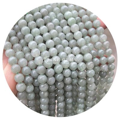 थोक गोल प्राकृतिक पत्थर मोती गोल ढीला रत्न मोती सामान 8 मिमी एक्वामारिन ढीला मोती DIY गहने के लिए