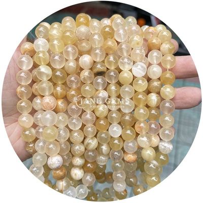 थोक गोल प्राकृतिक पत्थर मोती गोल ढीला रत्न मोती सामान 8 मिमी एक्वामारिन ढीला मोती DIY गहने के लिए