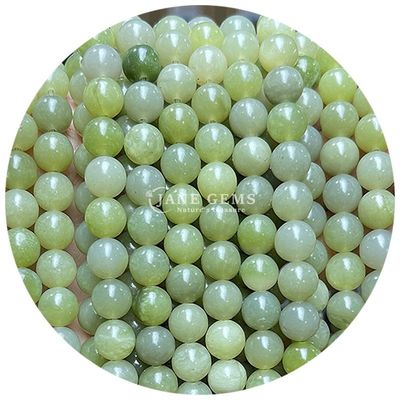थोक प्राकृतिक क्रिस्टल रत्न गोल मोती गोल ढीला मोती सामान पत्थर मोती आभूषण बनाने के लिए स्पेसर