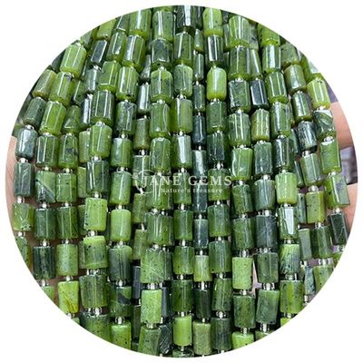 थोक प्राकृतिक क्रिस्टल रत्न सिलेंडर आकार मोती आगत सिलेंडर ढीला मोती सामान DIY आभूषण बनाने के लिए