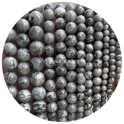 थोक प्राकृतिक पत्थर जैस्पर गोल ढीले मोती 8 मिमी लैब्राडोरिट ढीले मोती गुलाब क्वार्ट्ज गोल मोती आभूषण के लिए spacers