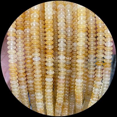 गुलाबी एवेन्टुरिन ग्रीन एवेन्टुरिन रत्न मोती प्राकृतिक क्रिस्टल यूएफओ आकार पत्थर ढीला मोती स्ट्रैंड्स के लिए कंगन