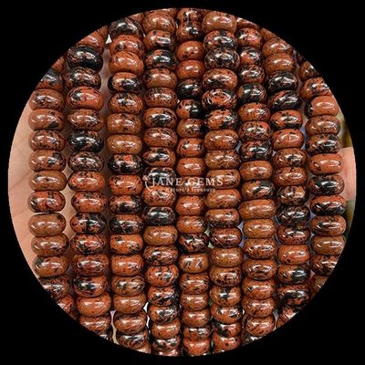 नींबू नीम अमेज़ॅन गहना मोती प्राकृतिक क्रिस्टल यूएफओ आकार पत्थर ढीला मोती स्ट्रैंड्स के लिए कंगन