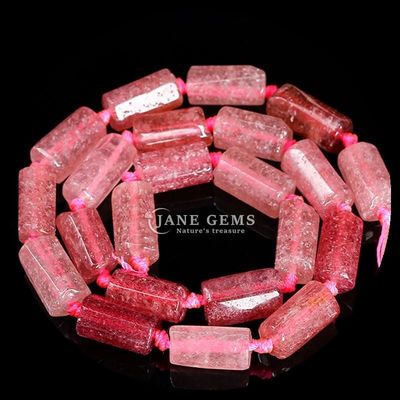 Strawberry Quartz Amazonite Gem Bead Natural Crystal Raw Rough Faceted Nuggets Stone Loose Bead Strands For Bracelets