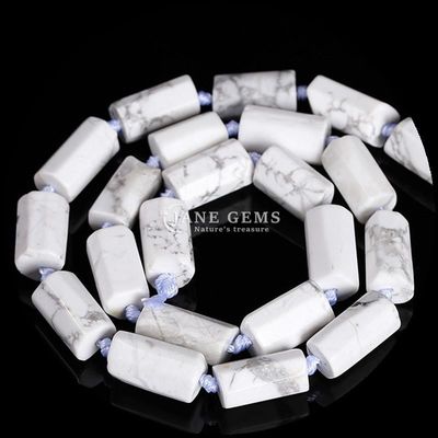 Blue Calcite Howlite Gemstone Bead Strands Crystal Raw Rough Faceted Nuggets for Bracelets