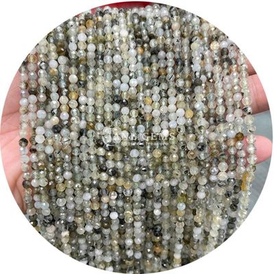 प्राकृतिक उपचार पत्थर रत्न गोल आकार ढीले मोती हाथ से बना DIY उपहार के लिए