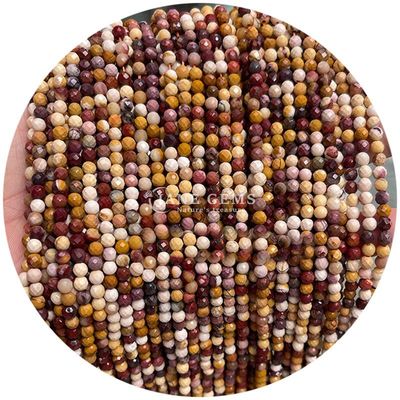 प्राकृतिक उपचार पत्थर रत्न गोल आकार ढीले मोती हाथ से बना DIY उपहार के लिए