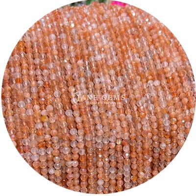 आभूषण बनाने के लिए ढीले प्राकृतिक बहुरंगी क्वार्ट्ज क्रिस्टल पॉलिश चिकनी गोल मोती