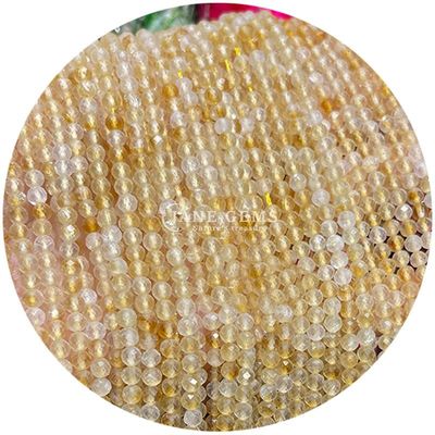 आभूषण बनाने के लिए ढीले प्राकृतिक बहुरंगी क्वार्ट्ज क्रिस्टल पॉलिश चिकनी गोल मोती