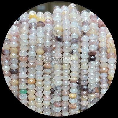 फ्लोराइट कार्नेलियन प्राकृतिक रत्न मोती मोटी एबकस आकार ढीला मोती स्ट्रैंड्स उपचार ऊर्जा और DIY गहने के लिए
