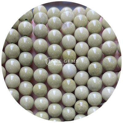 प्राकृतिक अजात पत्थर मोती चिकनी गोल ढीली स्पेसर मोती गहने के लिए DIY कंगन बनाने