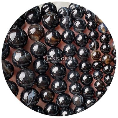 ढीला प्राकृतिक पत्थर मोती स्ट्रैंड असली पत्थर Agate क्रिस्टल मोती DIY आभूषण बनाने के लिए