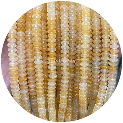 यूएफओ आकार प्राकृतिक आध्यात्मिक उपचार क्रिस्टल ढीला मोती DIY उपहार के लिए रत्न मोती