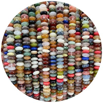 यूएफओ आकार प्राकृतिक आध्यात्मिक उपचार क्रिस्टल ढीला मोती DIY उपहार के लिए रत्न मोती