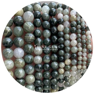 आभूषण के लिए प्राकृतिक काले धारीदार रोडोक्रोसाइट रत्न मोती DIY कंगन बनाना
