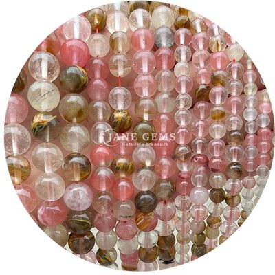 आभूषण के लिए प्राकृतिक काले धारीदार रोडोक्रोसाइट रत्न मोती DIY कंगन बनाना