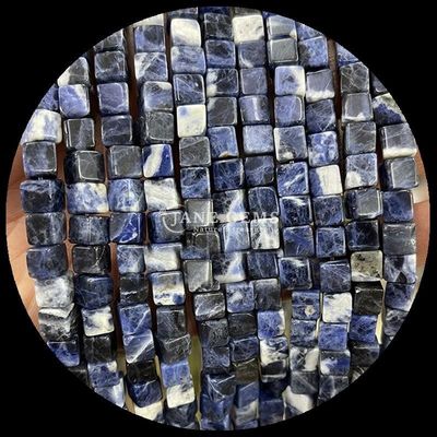 DIY आभूषण और क्रिस्टल उपचार विभिन्न आकारों में प्राकृतिक लैब्राडॉराइट ब्लू डॉट ढीले मोती स्ट्रैंड्स