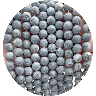 फ्रोस्टेड हीलिंग मैट गोल मोती DIY उपहार के लिए अर्ध-तैयार उत्पाद हस्तनिर्मित आभूषण