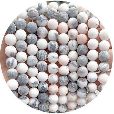 फ्रोस्टेड हीलिंग मैट गोल मोती DIY उपहार के लिए अर्ध-तैयार उत्पाद हस्तनिर्मित आभूषण