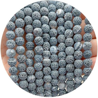 फ्रोस्टेड हीलिंग मैट गोल मोती DIY उपहार के लिए अर्ध-तैयार उत्पाद हस्तनिर्मित आभूषण