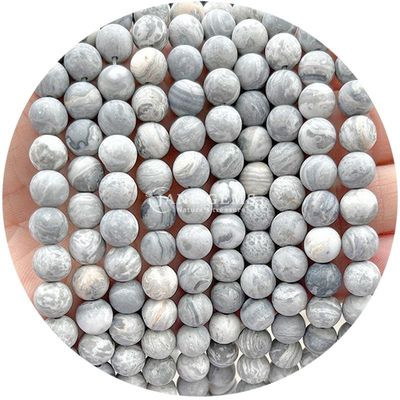 फ्रोस्टेड हीलिंग मैट गोल मोती DIY उपहार के लिए अर्ध-तैयार उत्पाद हस्तनिर्मित आभूषण