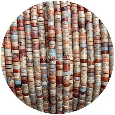 क्रिस्टल मोती सही कोण का आकार डालमेटियन जैस्पर DIY शिल्प बनाने के लिए ढीले मोती