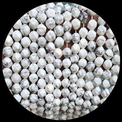 बहु रंगीन हाउलाइट नक्शा पत्थर ढीला स्ट्रैंड DIY आभूषण के लिए रत्न मोती