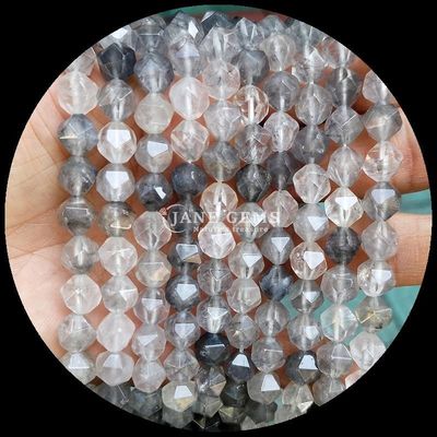 जीवंत बहुरंगी तरबूज क्वार्ट्ज एक्वामारिन ढीले स्ट्रैंड्स DIY गहने के लिए मोती