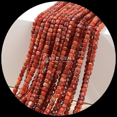DIY आभूषण बनाने के लिए पॉलिश मल्टी कलर लैपिस लाज़ुली अमेज़ॅनइट क्यूब कट रत्न मोती