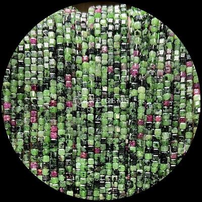 रत्न घन मोती रूबी Zoisite टाइगर की आंख ढीली स्ट्रैंड्स स्क्वायर मोती DIY आभूषण बनाने के लिए