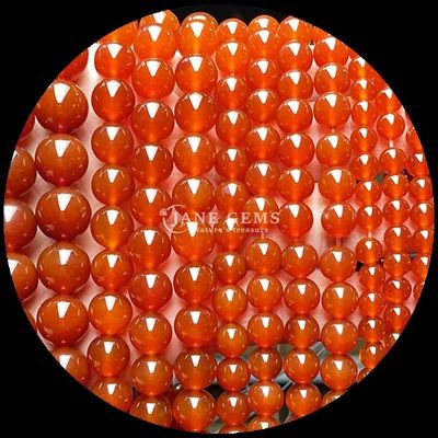 गोल आकार 8 मिमी प्राकृतिक रत्न मोती विभिन्न अजात मोती कार्नेलियन पीला धारीदार अजात ढीला मोती स्ट्रैंड DIY गहने के लिए