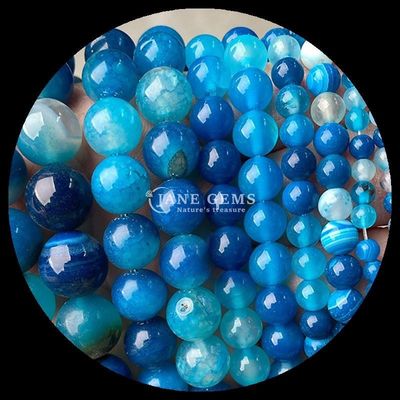 धारीदार अजात मोती गहना बनाने के लिए रत्न मोती 8mm DIY शिल्प