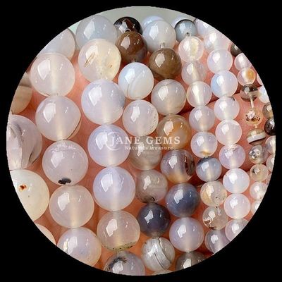 धारीदार अजात मोती गहना बनाने के लिए रत्न मोती 8mm DIY शिल्प