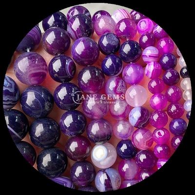 गोल 8 मिमी पॉलिश प्राकृतिक रत्न मोती आभूषण बनाने के लिए स्ट्रैंड DIY कंगन बहु रंग में हार