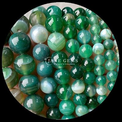 रत्न 8 मिमी मोती विभिन्न अजात मोती हरे अजात कार्नेलियन ब्राउन अजात ढीले मोती DIY के लिए स्ट्रैंड्स