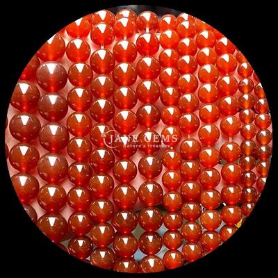 रत्न 8 मिमी मोती विभिन्न अजात मोती हरे अजात कार्नेलियन ब्राउन अजात ढीले मोती DIY के लिए स्ट्रैंड्स