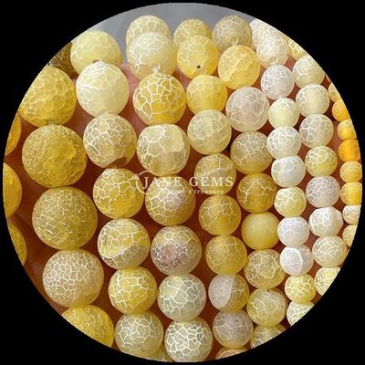 रत्न गोल आकार के मोती पीले नीले नीले आभूषण के लिए ढीले स्ट्रैंड्स