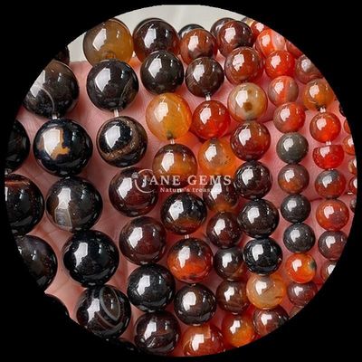 रत्न गोल आकार बहुरंगी अजात मोती DIY आभूषण झुमके के लिए