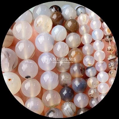 रत्न गोल आकार बहुरंगी अजात मोती DIY आभूषण झुमके के लिए