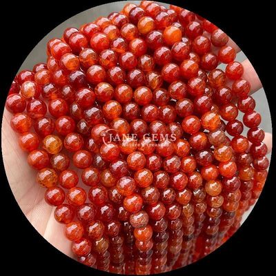 रत्न गोल आकार बहुरंगी अजात मोती DIY आभूषण झुमके के लिए