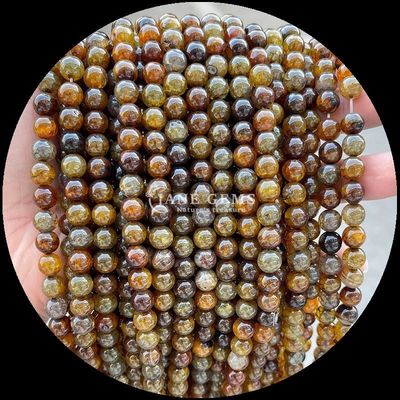 रत्न गोल आकार बहुरंगी अजात मोती DIY आभूषण झुमके के लिए