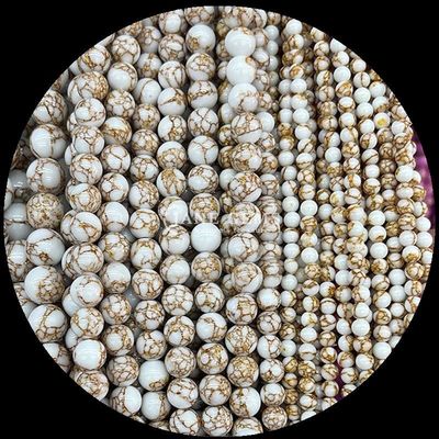 हार और DIY आभूषण के लिए पॉलिश टर्किज़ ढीले मोती