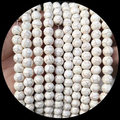 बहुरंगी रत्न रंग के साथ DIY पॉलिश गोल आकार रत्न मोती स्ट्रैंड्स बनाना