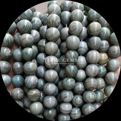 गोल आकार रत्न मोती लकड़ी पैटर्न कंगन के लिए ढीले मोती स्ट्रैंड्स हस्तनिर्मित सजावट
