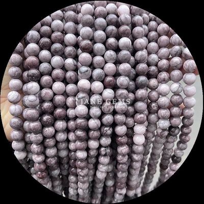 गोल आकार रत्न मोती लकड़ी पैटर्न कंगन के लिए ढीले मोती स्ट्रैंड्स हस्तनिर्मित सजावट
