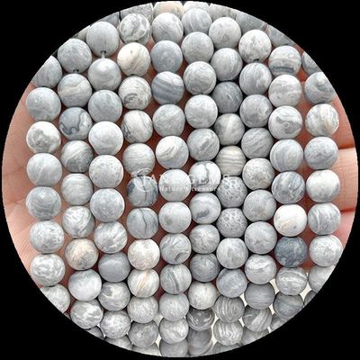 उत्पत्ति प्राकृतिक रत्न मोती DIY आभूषण परियोजनाओं के लिए 8 मिमी गोल स्ट्रैंड्स