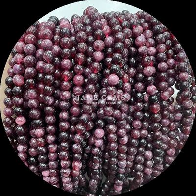 गोल कटा हुआ रत्न मोती विभिन्न रंगों का कल्सीडोनी ढीला मोती के तार