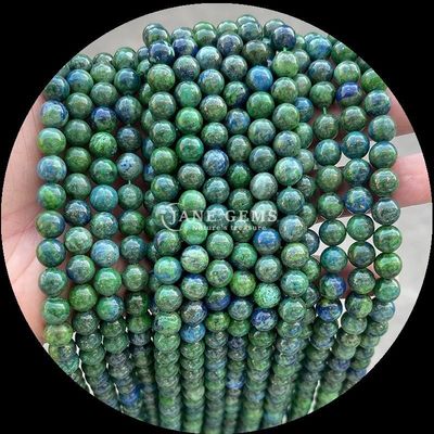 गोल आकार कीमती पत्थर मोती विभिन्न रंगों भारतीय अजात Unakite क्रिस्टल उपचार पत्थर अपने गहने बनाने की जरूरतों के लिए ढीला मोती स्ट्रैंड्स